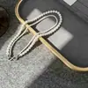 Colar duplo Shijia Zhenduo Ma cinza para mulheres, luxo leve e elegante, destacável, adequado para primavera e outono, corrente para suéter, gargantilha de nicho
