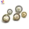 Botones de Perla de Aleación al por Mayor Botones Metálicos de Diamante Pedrería Ropa Exterior Estilo Pequeño Fragante Botones para Traje de Ropa Exterior
