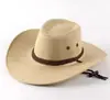 Sombrero de Sol de Vaquero Jazz Británico Periférico Retro Vaquero Americano Naturaleza Salvaje Occidental Ala Ancha Sombrilla