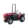Tractor Rey de Invernadero Tracción en las Cuatro Ruedas Rojo Oriental 704, Motoniveladora Agrícola Pequeña de Cuatro Ruedas, Tractor Rotocultivador para Invernadero de Huerto