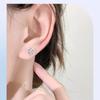 Aretes de Trébol de Cuatro Hojas de la Suerte de Circonia Completa Joyería Creativa Aretes de Plata Esterlina S925 Moda Simple de Alta Gama Producto Nuevo