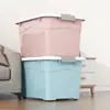 Caja de Almacenamiento de Plástico Transparente Extra Grande Caja de Almacenamiento Gruesa para Ropa y Colchas del Hogar Caja de Almacenamiento para Libros Tamaño Grande