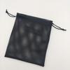 Spot saco de malha de poliéster grosso preto cordão bolso portátil malha esportiva fábrica atacado