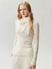 Nuevo Suéter de Cachemir 100% Puro Otoño 2026 con Cuello Semi Alto para Mujer, Top de Capa Base Tejido Estilo Coreano