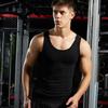 Chaleco de Algodón Puro para Hombre 1:1 Chaleco Elástico Blanco de Hilo Fino de 40 Unidades en Forma de I para Hombre Camiseta Deportiva Base Envío Directo