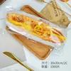 Exquisita Bolsa de Empaque para Pan de Sándwich Estilo Occidental, Película Desechable Transparente para Empaque de Alimentos, Snacks, Pasteles, Horneados