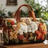 Bolsa de Viaje Acolchada de Algodón Serie Gato Marca Independiente Nueva 3D Bolso de Mano de Moda Impreso para Mujer Bolso de Yoga