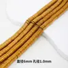 Ruedas Espaciadoras de Oro Chapado en Piedra Negra de 18K, Cuentas Vajra Bodhi, Estilo Estrella y Luna, Accesorios Espaciadores para Pulseras DIY