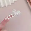 Nuevo Conejito Lindo Oso Dulce Niña Corazón Flequillo Cabello Roto Pasador Moda Versátil Coreano Perla Diamante de Imitación Accesorios para el Cabello