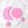 Azúcar Falso Luna estrellas nubes tarjeta para pastel decoración de pastel de cumpleaños tarjeta de fiesta suministros para diseño de ambiente