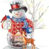 Nuevos Productos Transfronterizos, Artesanías, Colgantes para Coche, Decoraciones para el Hogar, Árbol de Navidad Creativo, Papá Noel, Adornos Colgantes Acrílicos