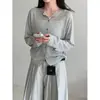 Cardigan de Punto Perezoso Estilo Suave Ns para Mujer Primavera 2026 Nuevo Delgado Versátil Chaqueta Suéter Capa Base Ss977