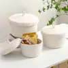 Cesta de Almacenamiento Tejida Hecha a Mano en Amazon Hilo de Algodón Cesta para Desorden de Escritorio Juguetes para el Hogar Cosméticos Cesta de Almacenamiento Japonesa