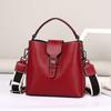 Bolsa Saco Moda Couro Genuíno Feminina 2026 Novo Modelo Couro Bovino de Primeira Camada Bolsa de Mão Versátil Transversal Ombro 6021