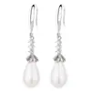 Gancho de Oreja de Perla para Mujer Verano Plata de Ley 925 Nueva Moda Simple ins Combinable Elegante Accesorios para Orejas de Gama Alta