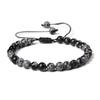Pulseira Feminina Popular de Pedras Naturais Olho de Tigre 6mm da Amazon, Pulseira com Pingentes Tecida à Mão, Venda Quente