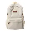 Mochila de Estilo Nuevo para Mujer, Versión Coreana, Adecuada para Estudiantes de Secundaria y Preparatoria, Estudiantes Universitarios, Mochila de Pana Simple de Gran Capacidad para Hombres a la Moda