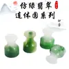 Jade verde de alta imitación material blanco brillante al por mayor especificaciones completas