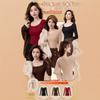 Ropa Nueva de Otoño e Invierno con Ácido Hialurónico para Embellecer la Piel con Copas, Camiseta Térmica de Capa Base para Mujer, Top Delgado de Manga Larga