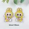 2026 Acrílico Dibujos Animados Plano Lindo Labubu Colgante DIY Accesorios Transfronterizo Nuevo Modelo Se Puede Perforar