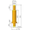 Dedal de antena conector STM para placa de pruebas de soldadura sonda de prueba dedal de resorte contacto de carga parche de PCB conexión pogopin