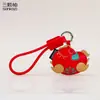 Llavero Colgante de Cuero Año Nuevo del Caballo Lindo Dibujo Animado Zodiaco Colgante de Bolso de Cuero Tendencia Nacional Pequeño Regalo de Año Nuevo