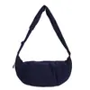 Nova Bolsa de Nylon Estilo Coreano Simples 2025 para Mulheres, Bolsa de Ombro Transversal Versátil para o Dia a Dia, Bolsa de Braço Estilo Suave