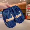 Calentadores de Manga Estilo Coreano para Niños, Fundas de Manga Bordadas Engrosadas para Bebé, Mangas Protectoras para Bebés para Otoño e Invierno, Puños de Manga Anti-Suciedad para Niños y Niñas