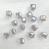 Cartão 8 Alta Transparente Uv Banhado Cor Prismática Pequenas Contas Quadradas Diyi Frisado Pulseira Colar Frisado Material Acessórios de Jóias