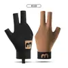 Guantes de Billar de Medio Dedo para Hombres y Mujeres, Nuevo Estilo de Verano, Transpirables, Frescos, de Malla, Antideslizantes, Suaves, Cómodos, Ligeros, Lisos, Guantes sin Dedos