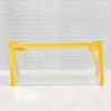 Bolsa de Lápis Transparente Simples para Estudantes, Estojo de Lápis de Grande Capacidade para Exame, Bolsa de Papelaria para Escola Primária, Ensino Fundamental II, Bolsa de Lápis de Aparência Sofisticada
