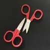 Suministros de Primeros Auxilios Accesorios Tijeras Medianas Rojas Suministro Directo de Fábrica Aguja de Coser Hilo Bolsa Tijeras Medianas