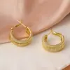 Brincos de Pino Agulha de Prata Esterlina 925 Camada Múltipla Empilháveis em Forma de C Argola Redonda Temperamento Exagerado Versáteis Irregulares Minimalistas Luxo Leve Ornamentos de Orelha