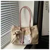 Mochila de Gran Capacidad Estilo Universitario para Viajes Diarios, Bolso de Hombro Versátil Versión Coreana, Bolsa Tote de Dibujos Animados Multifuncional para Mujeres