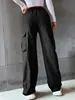 Overoles explosivos transfronterizos para mujer, verano, delgados, cintura alta, pierna ancha, rectos, casuales, transpirables, estilo vintage americano, pantalones deportivos
