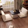 Amazon Mesa y Sillas para Mirador Combinación Mesa de Café para Balcón Piso Madera Maciza Mesa Pequeña Simple para Mirador Cuadrada Tatami