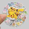100 pegatinas de dibujos animados de Pokémon, Pikachu, Jenny, Tortuga, decoración de cuentas, pegatinas al por mayor