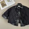 Ropa infantil de dos piezas 2026 chaqueta de algodón elegante para niños, nuevo abrigo de invierno para niños, bonito abrigo acolchado de algodón para niños