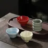 Cinco Hornos Famosos Ciudad Prohibida Cultural y Creativo Taza de Té Kung Fu Juego de Té Caja de Regalo Taza Maestra de Hogar de Gama Alta China para Regalos a Ancianos