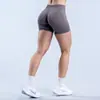 Yuean Amazon Pantalones Cortos de Yoga de Cintura Alta Levanta Glúteos Sin Costuras Melocotón Glúteo Pantalones de Fitness Ropa Deportiva Pantalones Cortos de Yoga