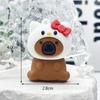 Chaveiro Capivara Pequeno Pingente Desenho Animado Capivara Fantasiado Sanrio Mochila Escolar Pequeno Pingente Boneca Caixa Surpresa Atacado