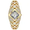 Pulseira de Relógio Feminino Goldie Luxo Leve Totalmente Cravejada de Diamantes High-End Estilo Pulseira de Nicho High-End Retrô Relógio de Pulso a Quartzo