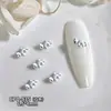 Accesorios Coloridos Lindos de Dibujos Animados para Uñas en Colores Dopamina, Decoraciones de Uñas 3D Portátiles Pintadas en Spray de Aleación