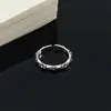 Anillo Abierto Versátil Retro Vintage de Estrella de Ocho Puntas Flor de Iris Apilable Moderno Genial Punk Banda Lisa Anillo para Dedo Índice para Mujeres