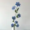 Flor Artificial Ramas de Tallo Largo Clematis Flor Falsa Flor Artificial Color Impresión 3D Decoración de Hotel Boda Ceremonial Flor Falsa
