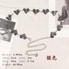 Cadena de cintura con forma de corazón, accesorio para vestido de mujer, estilo Ins, cadena decorativa para falda Jk, cinturón de cadena fina de metal que combina con todo.