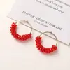 Coreia do Sul Contas de Cristal Coloridas Liga Círculo Pingente DIY Moda Brincos Elegantes Acessórios de Pingente para Brincos