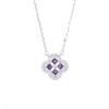 Colar Trevo de Quatro Folhas Magnólia Natural Feminino Prata Esterlina S925 Nova Chegada Luxo Leve High-end Corrente de Clavícula Personalizada
