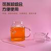 En stock Venta al por mayor de vaso de leche resistente al calor con forma de mariposa, vaso de paja resistente a altas temperaturas, vaso de jugo para el hogar, vaso de agua súper lindo