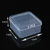Caja Cuadrada de Almacenamiento Transparente con Tapa de Cierre de Plástico PP Caja Cuadrada para Almacenamiento en Armario Tapa Abatible Caja de Embalaje para Cajón